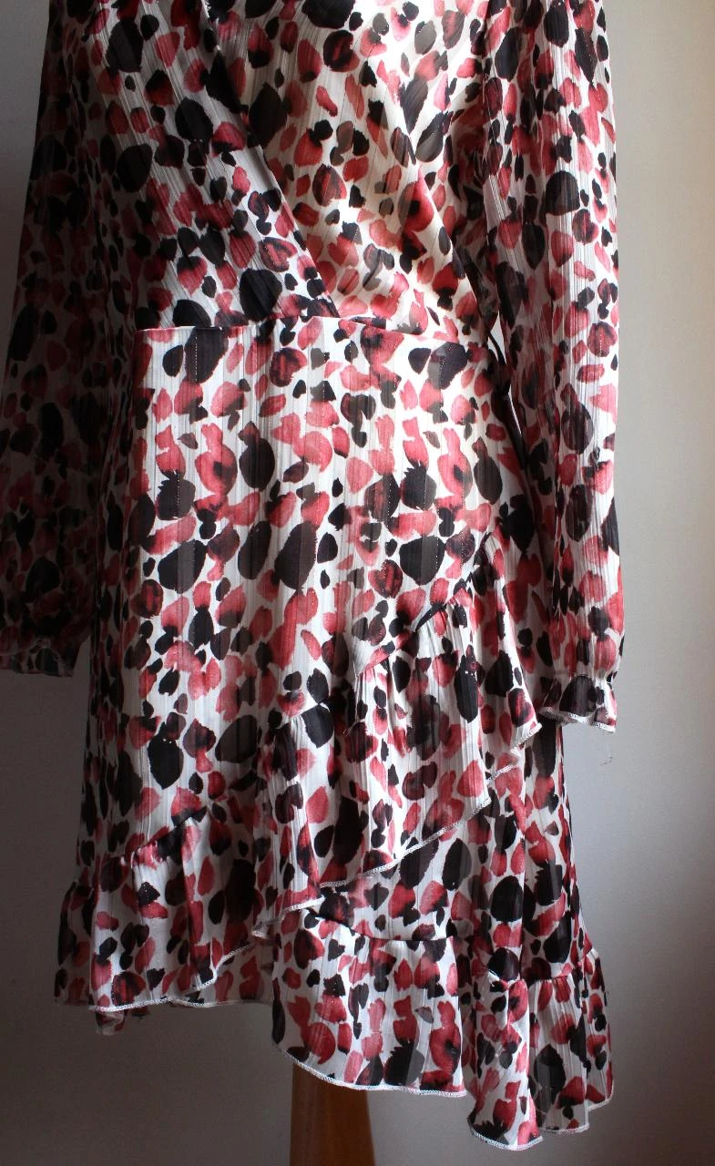 Robe style pois imprimée rose Peace n' Love – photo 5